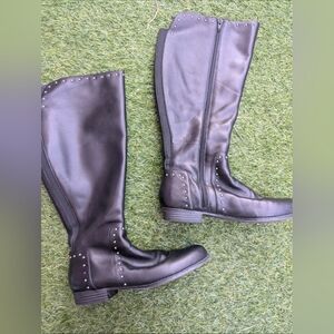 Isaac Mizrahi Women's Studded Riding Boots Size 7